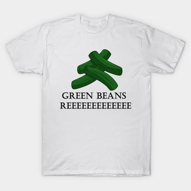 TikTok Green Beans REEE T-Shirt by Xinoni